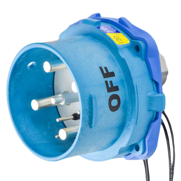 63-98167-264 - DSN150 INLET POLY BLUE SIZE 5 TYPE 4X IP 69 3P+N+G 150A 120/208 VAC 60 Hz +4 AUX